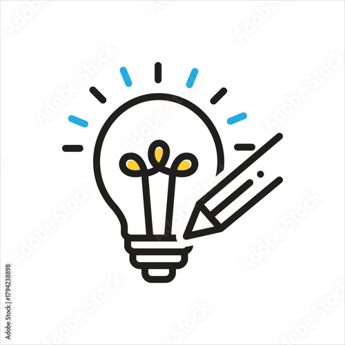 Multi color icon for drawn