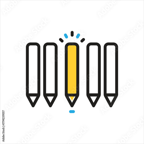 Multi color icon for highlighted