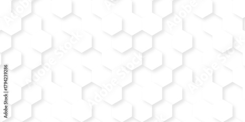 White paper texture abstract grid tile seamless hexagon wall creative metal business wallpaper texture background.	
