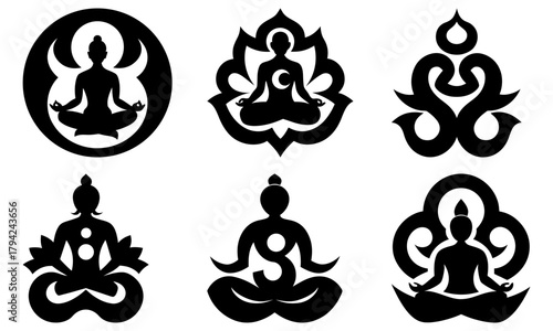 Serene yoga meditation collection, inspiring mindful wellness and spiritual harmony, ideal for studios, retreats, and holistic health brands