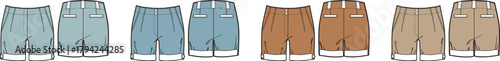 Collection of Various Shorts A Fashionable Array of Colors and Styles for Summer