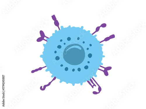 NK Immune Cell Clip Art