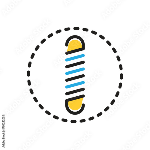 Multi color icon for springs