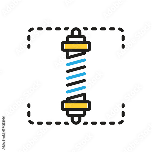Multi color icon for springs