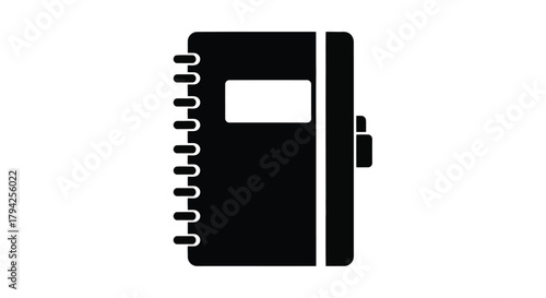 Dynamic abstract geometric shapes in a striking silhouette against a vibrant color background