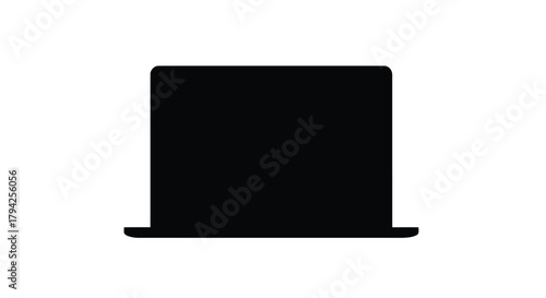 Abstract geometric shape with dynamic color gradients and silhouette effect