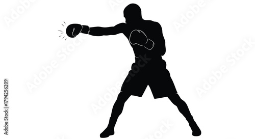 Abstract geometric shapes with vibrant color accents and silhouette elements for design projects