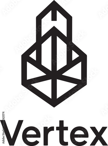 Geometric Vertex Vector Illustration for Architecture, Design, and Engineering Projects