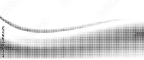 Grunge halftone gradient background. Faded grit noise texture. White and black sand wallpaper. Retro pixelated backdrop. Anime or manga style comic overlay. Vector graphic design textured template