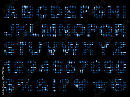 ミラータイル3、文字、15青