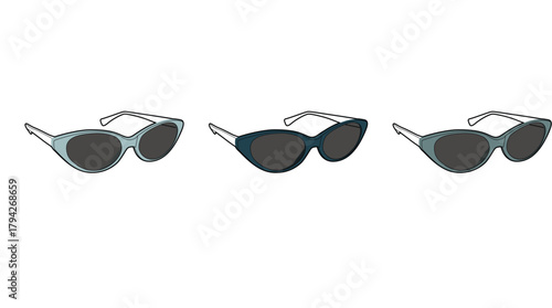 Stylish Sunglasses Collection A Trio of Trendy Eyewear Designs for Fashion and Summer