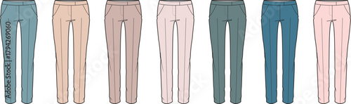 Fashionable Women's Trousers A Variety of Colors and Styles for Every Occasion