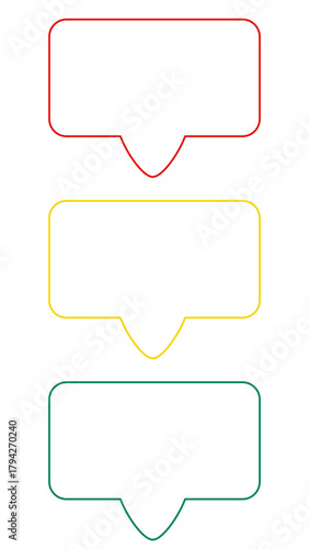 Times Square Down Side Arrow Speech Bubble Vector