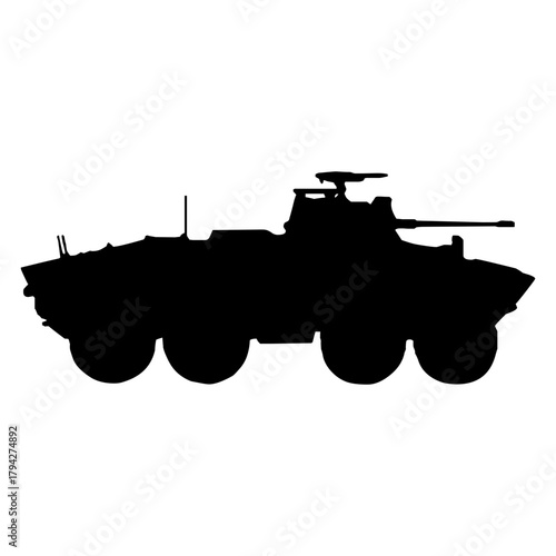 Armored Vehicle Silhouette