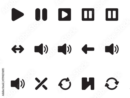 UI/UX Communication Icon Set – Message Bubble Chat Box Dialog