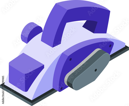 Isometric electric planer tool for woodworking and carpentry