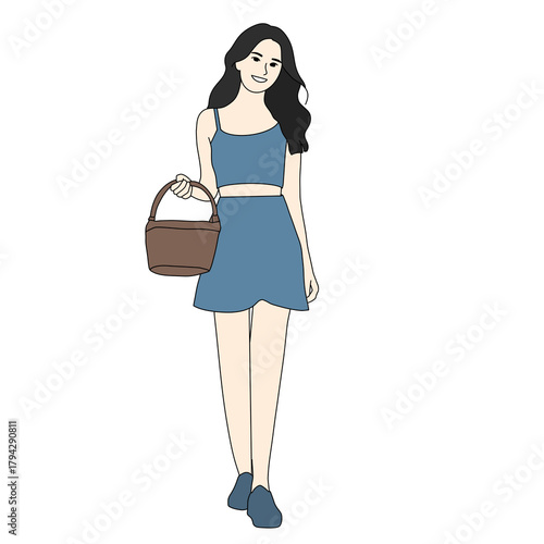 woman with shopping bags