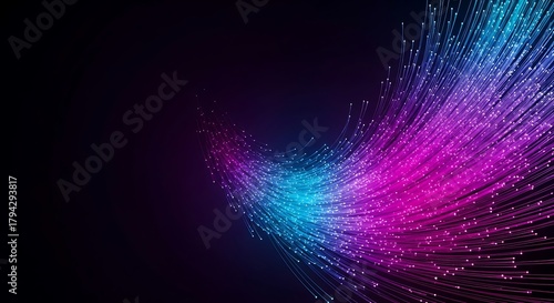 Optical fiber abstract data flow