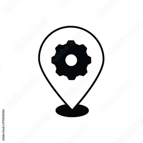 Pin vector icon