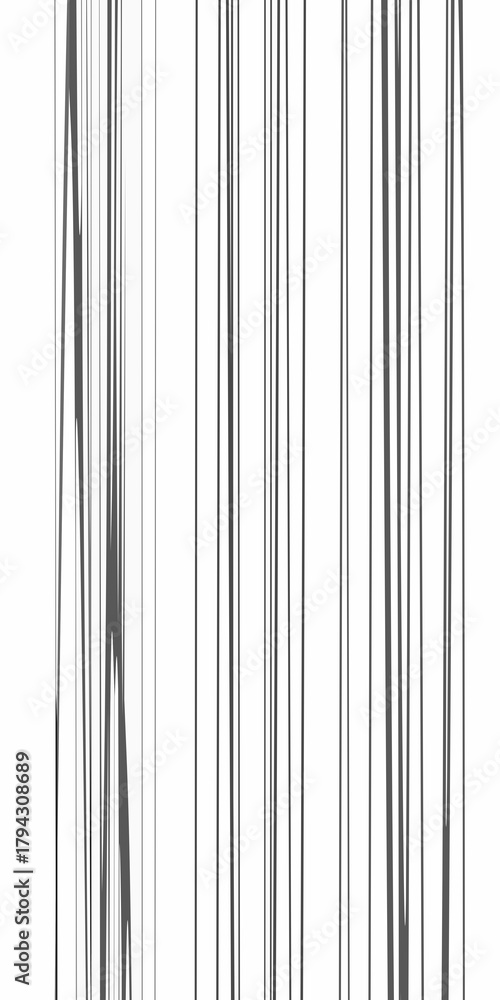 Obraz premium Abstract dark gray vertical lines and shapes on a white background