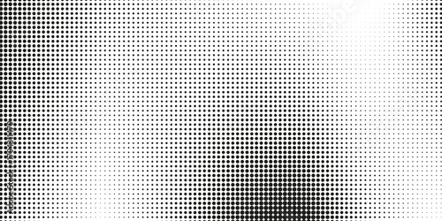 Grunge halftone gradient background. White and black sand wallpaper. Retro pixelated backdrop. Vector graphic design textured template. eps10