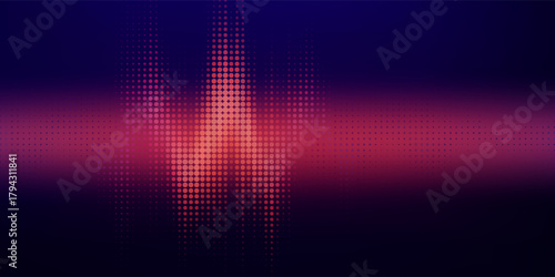 Abstract Digital EQ Music Equalizer. Sound Wave Design Element. Speaking Sound Wave Vector Illustration. Artificial Intelligence AI Assistant Voice Visualization.