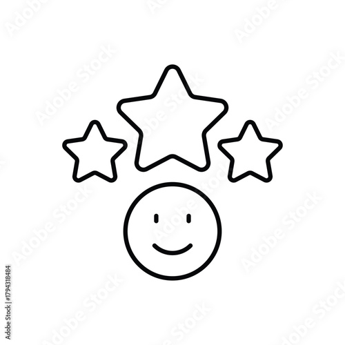 Satisfaction  vector icon