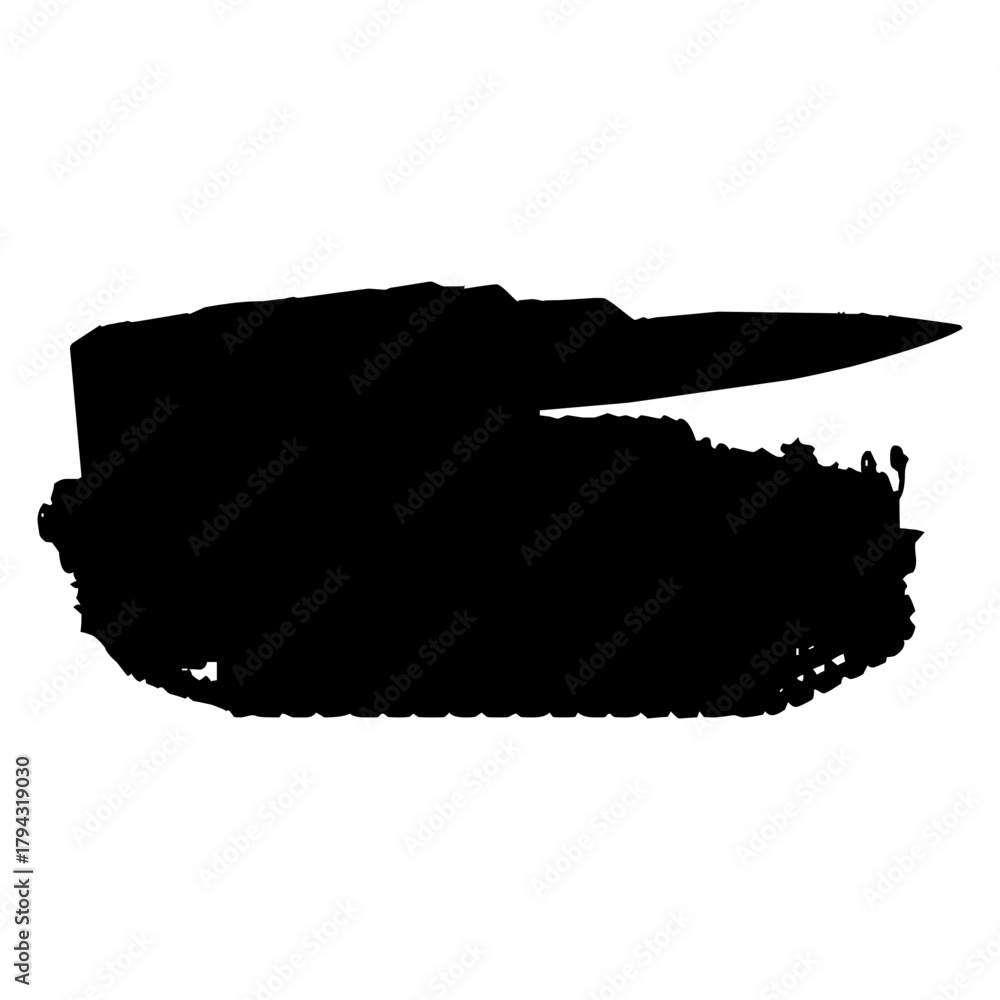 Naklejka premium Silhouette Tank