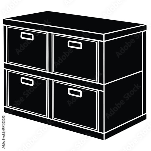 office storage on white