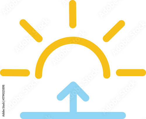 Sunrise sunset icon, Sunrise and sunset icon
