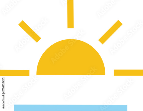Sunrise sunset icon, Sunrise and sunset icon