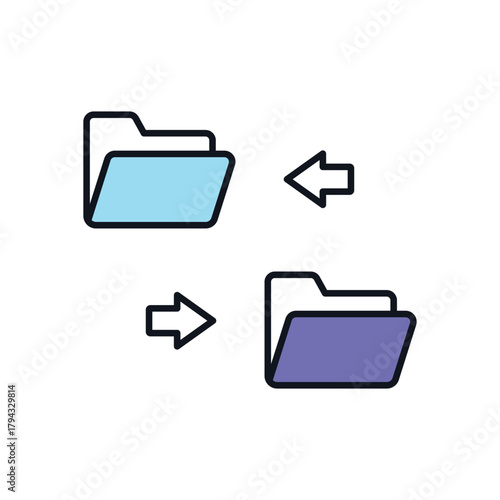 File Sharing vector icon