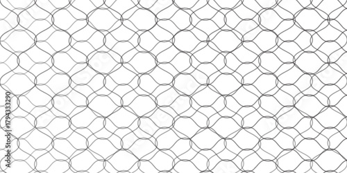 Curved net pattern. Seamless design for sportswear or equipment like soccer goals, volleyball nets, modern.