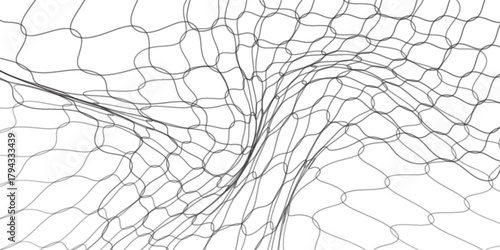 Curved net pattern. Seamless design for sportswear or equipment like soccer goals, volleyball nets, modern.