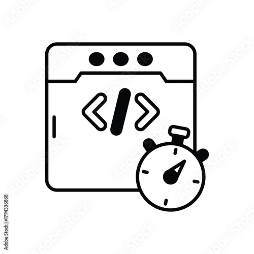 Website Speed vector icon