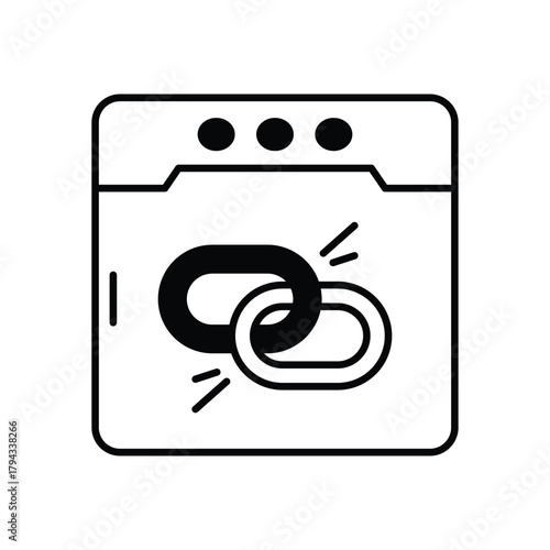 Web Link vector icon
