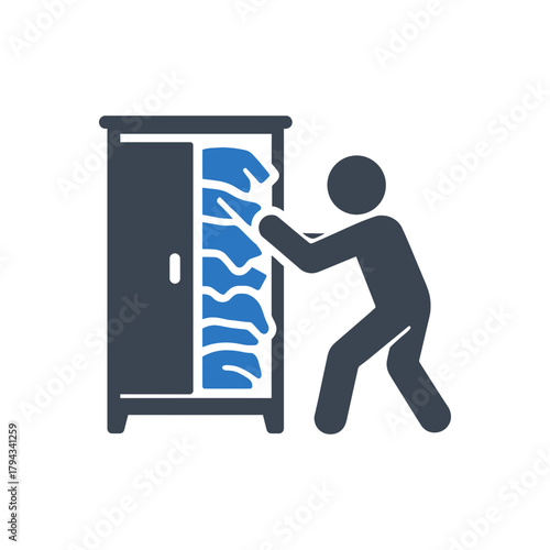 Messy Hoarding Habit Icon