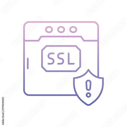Ssl Certificate vector icon