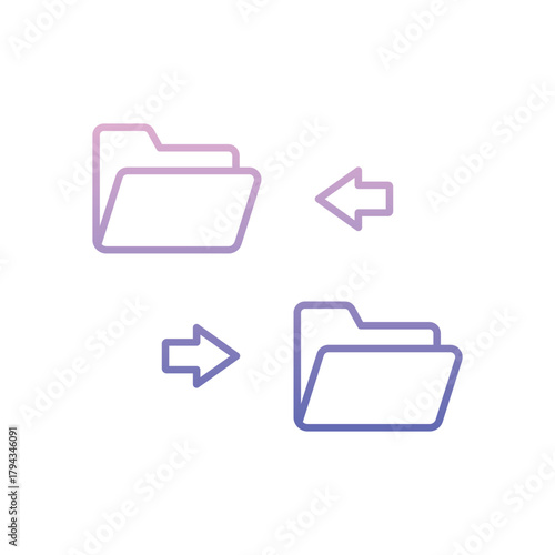 File Sharing vector icon