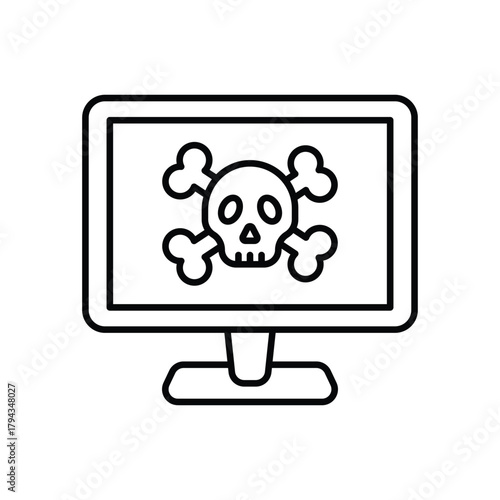 Hacker Attack vector icon