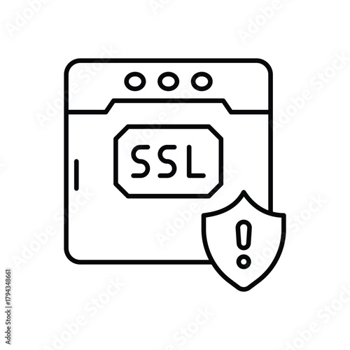 Ssl Certificate vector icon