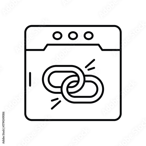 Web Link vector icon