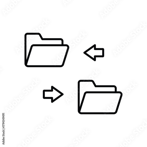 File Sharing vector icon