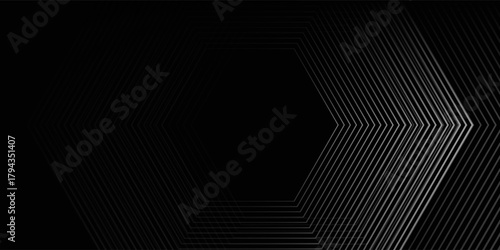 Abstract dark space with glowing dots shape decoration. Modern graphic modern nice line art texture