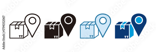 Package Tracking Icon Set Multiple Style Collection