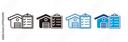 Warehouse Management Icon Set Multiple Style Collection