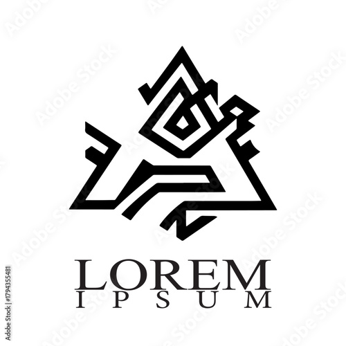 Modern abstract geometric logo design for branding and identity projects