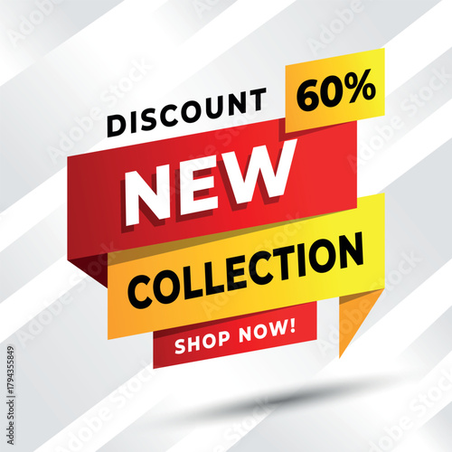 New Collection promotional banner design for new product