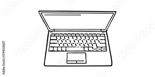 Laptop Keyboard Close-Up with RGB Neon Backlight — Modern Gaming Setup, Futuristic Tech Aesthetic, and Background Removed