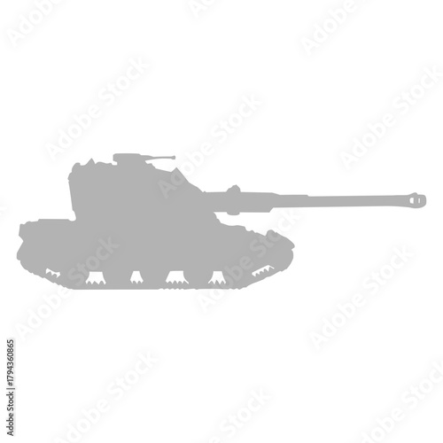 Military Tank Silhouette